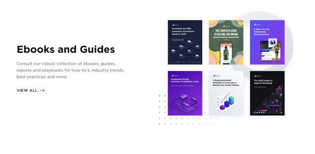 BigCommerce ebooks and guides as shareable content